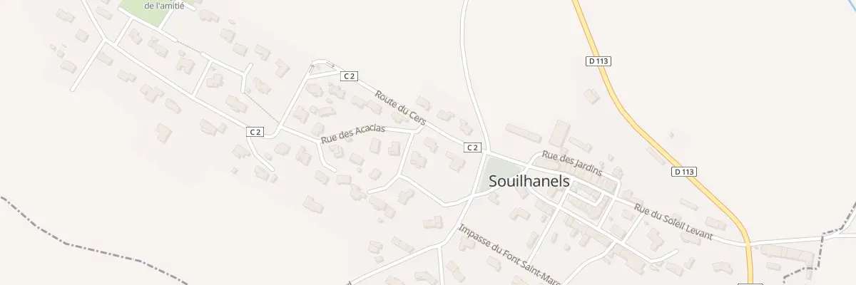 Plan du 1 Rue des Cytises à Souilhanels