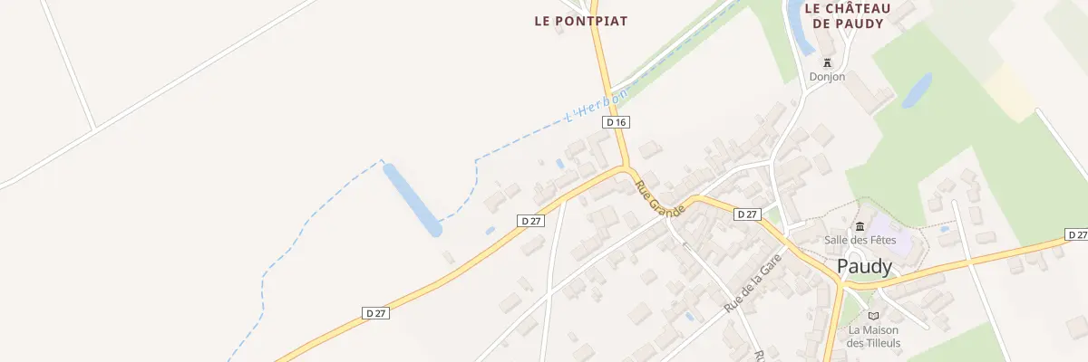 Plan du 6 Rte de Voeu à Paudy