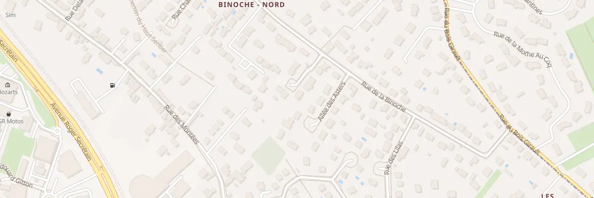 Plan du 9 All de Diors à Orléans