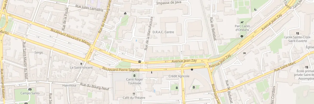 Plan du 5 Av Jean Zay à Orléans