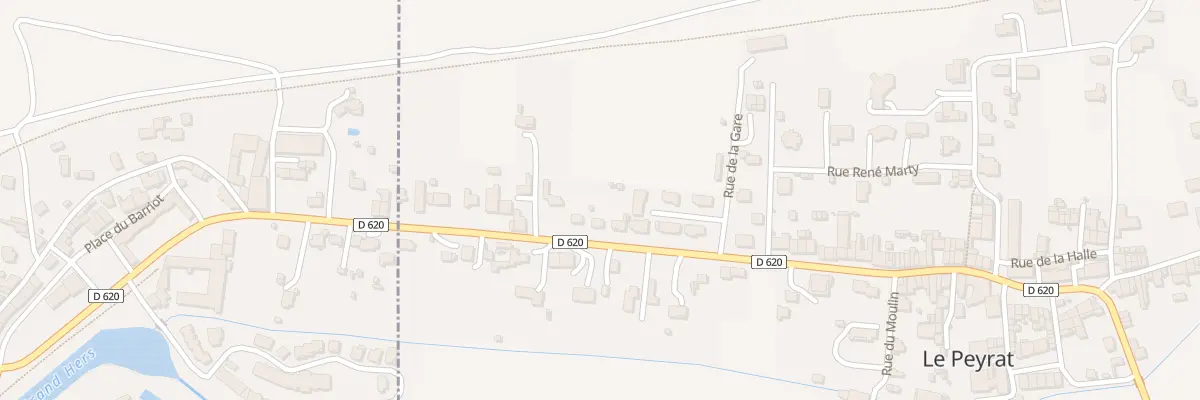 Plan du 10 Rue du 11 Novembre 1918 au Peyrat