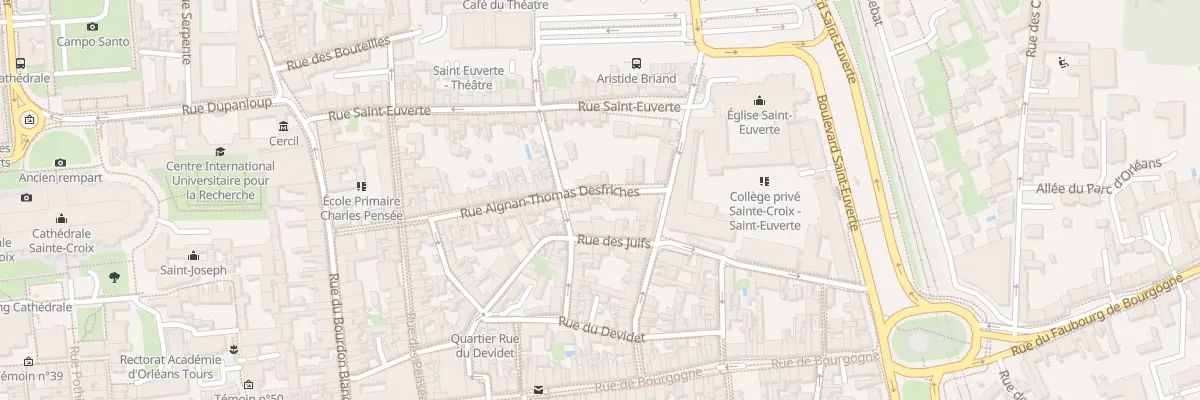 Plan du 3B Rue Aignan-Thomas Desfriches à Orléans