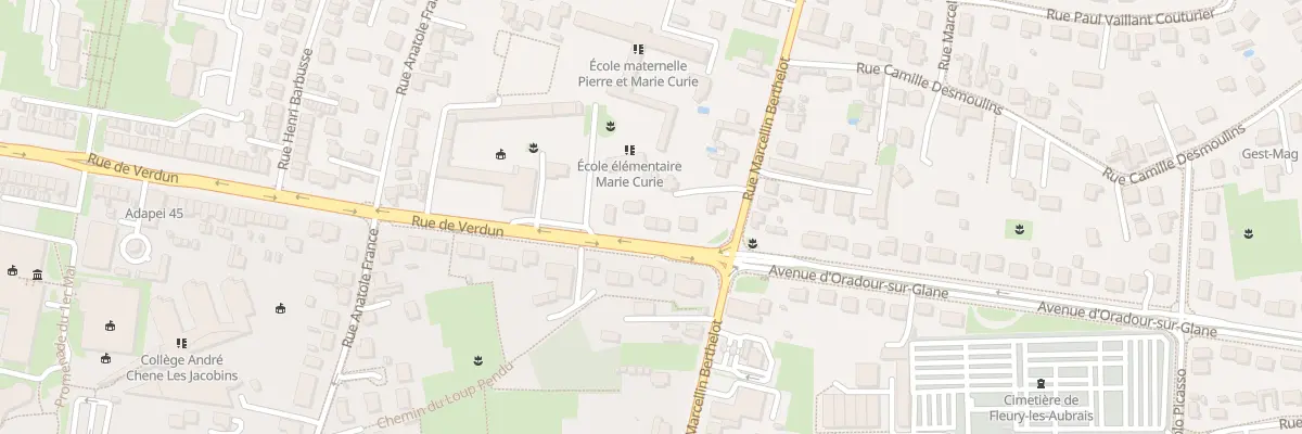 Plan du 10 Rue de Verdun à Fleury-les-Aubrais