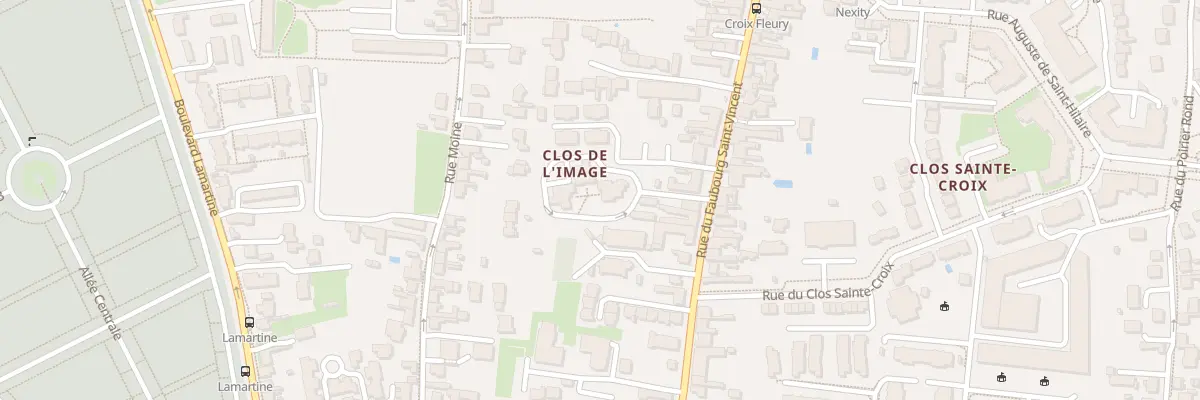 Plan du 235 Rue du Faubourg Saint-Vincent à Orléans