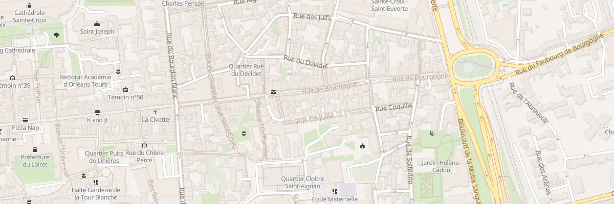 Plan du 53 Rue de Bourgogne à Orléans