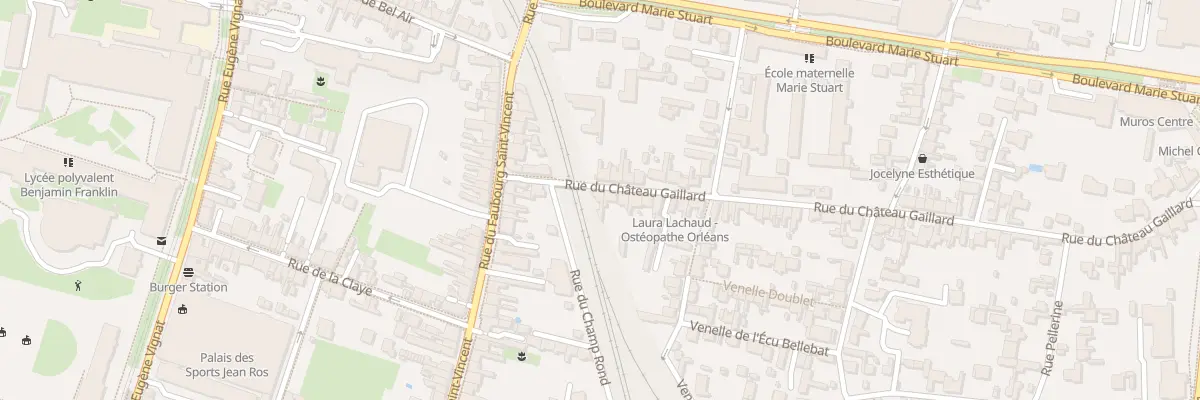 Plan du 4 Rue du Château Gaillard à Orléans