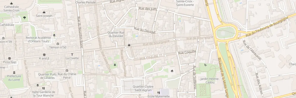 Plan du 51 Rue de Bourgogne à Orléans