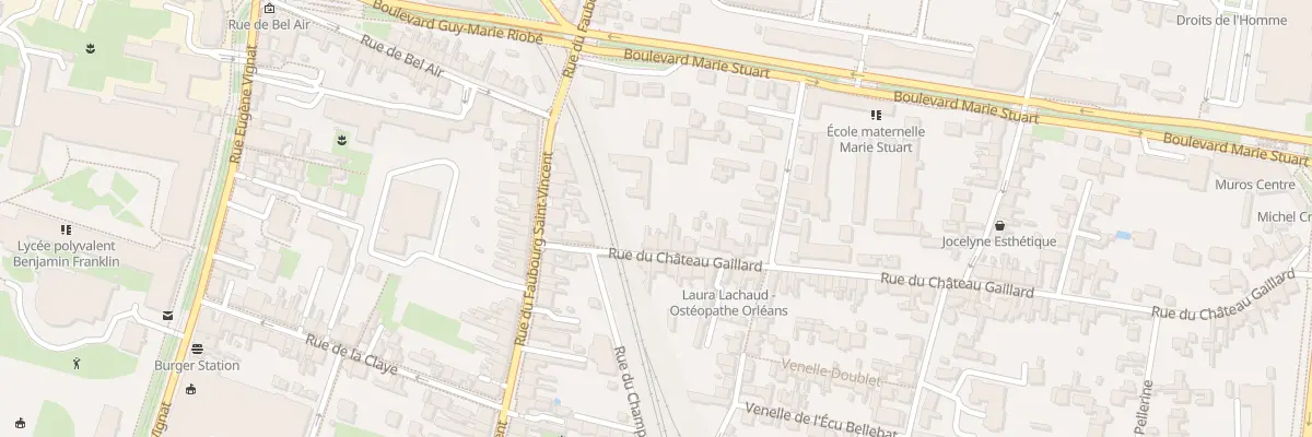 Plan du 3 Rue du Château Gaillard à Orléans