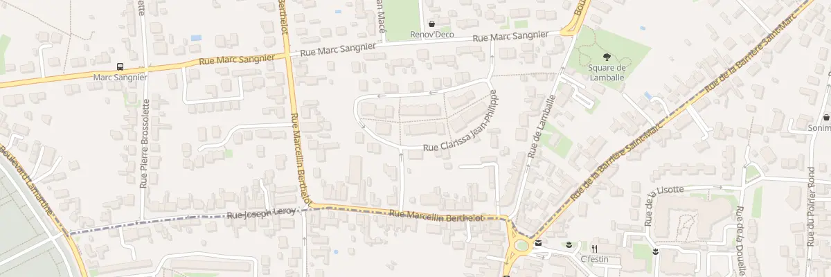 Plan du 3 Rue Clarissa Jean-Philippe à Fleury-les-Aubrais