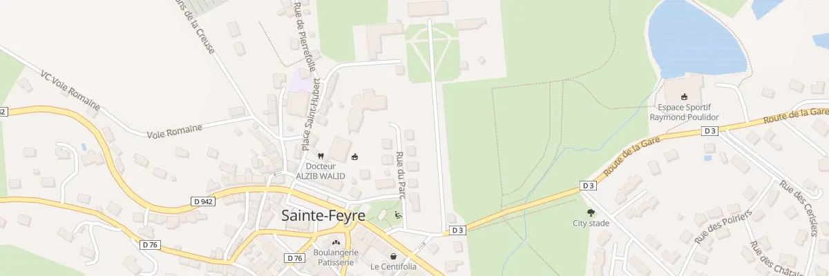 Plan du 8 Rue du Parc à Sainte-Feyre