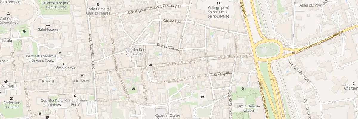 Plan du 56 Rue de Bourgogne à Orléans
