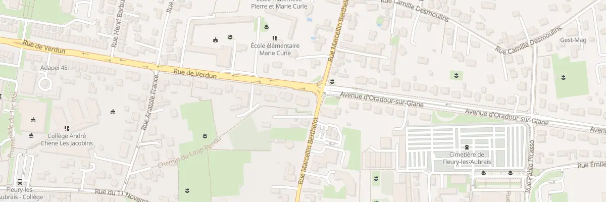 Plan du 1 Rue de Verdun à Fleury-les-Aubrais