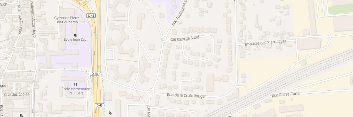 Plan du 43 Rue Georges Sand aux Mureaux