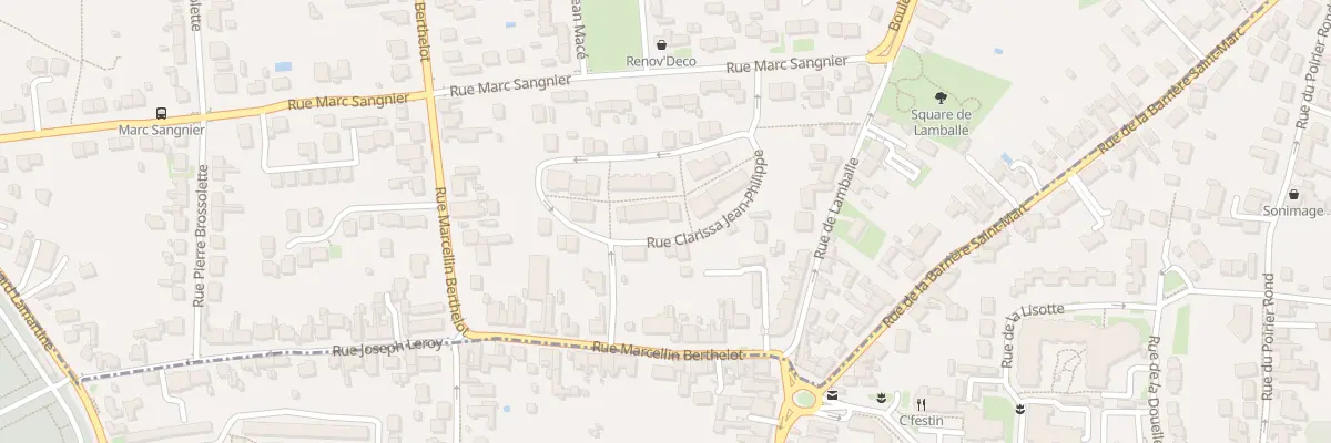 Plan du 9 Rue Clarissa Jean-Philippe à Fleury-les-Aubrais