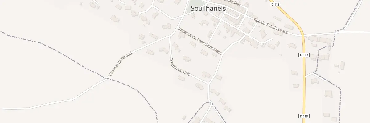 Plan du 75 Font Saint-marc à Souilhanels