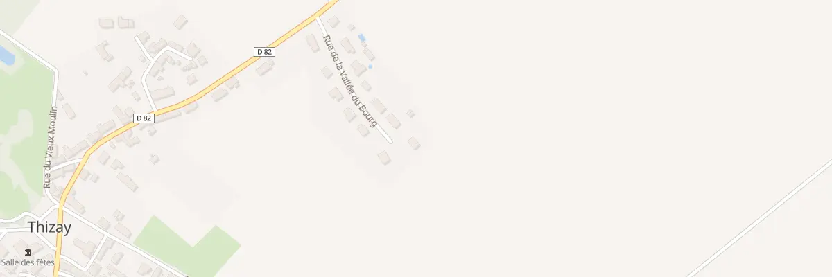 Plan du 13 Rue de la Vallée du Bourg à Thizay