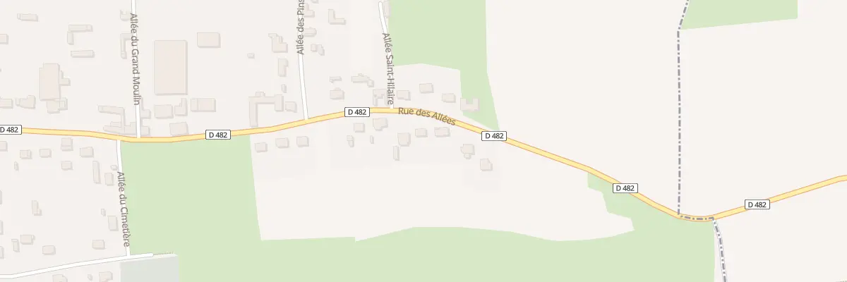 Plan du 497 Rue des Allées à Neufmoulin