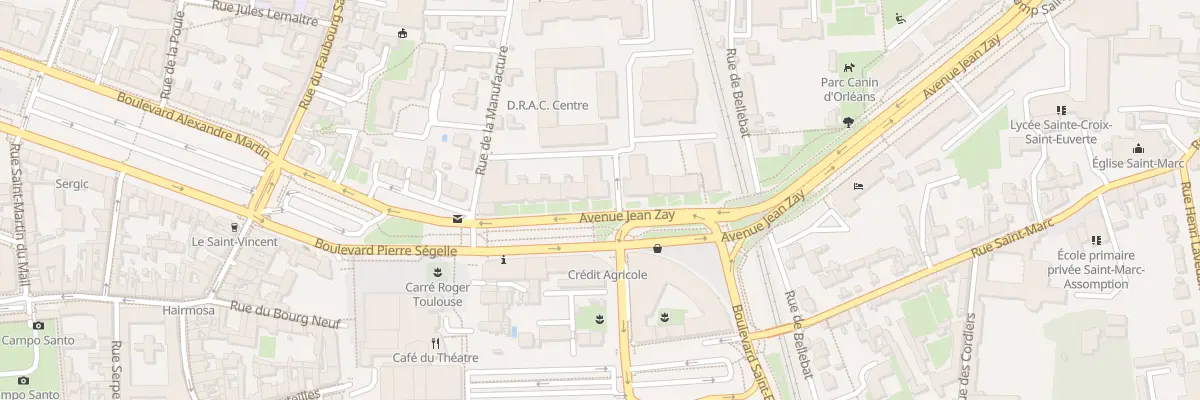 Plan du 7 Av Jean Zay à Orléans