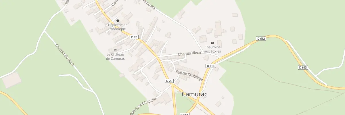 Plan du 7 Rue de la Poste à Camurac
