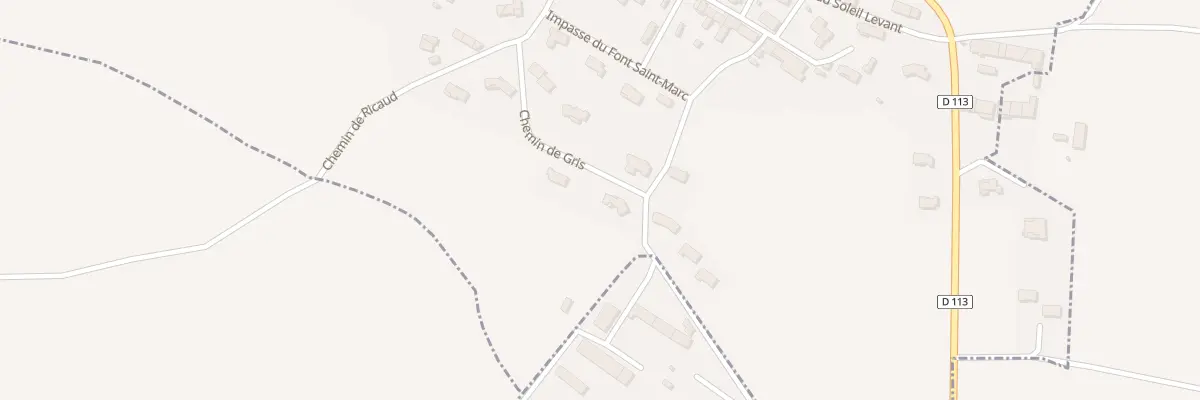 Plan de Che de Gris à Souilhanels