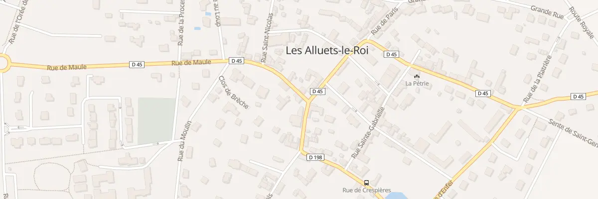 Plan du 1 Rue de Maule aux Alluets-le-Roi