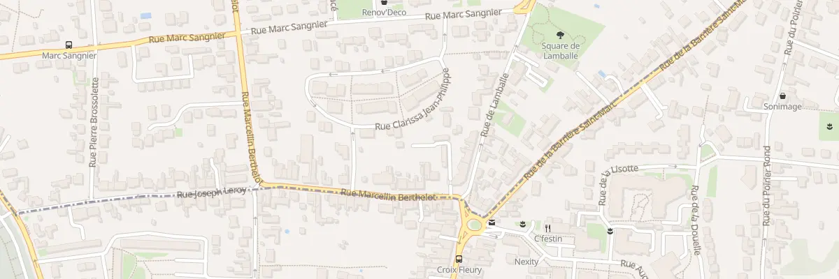 Plan du 2 Rue Marcelin Berthelot à Fleury-les-Aubrais