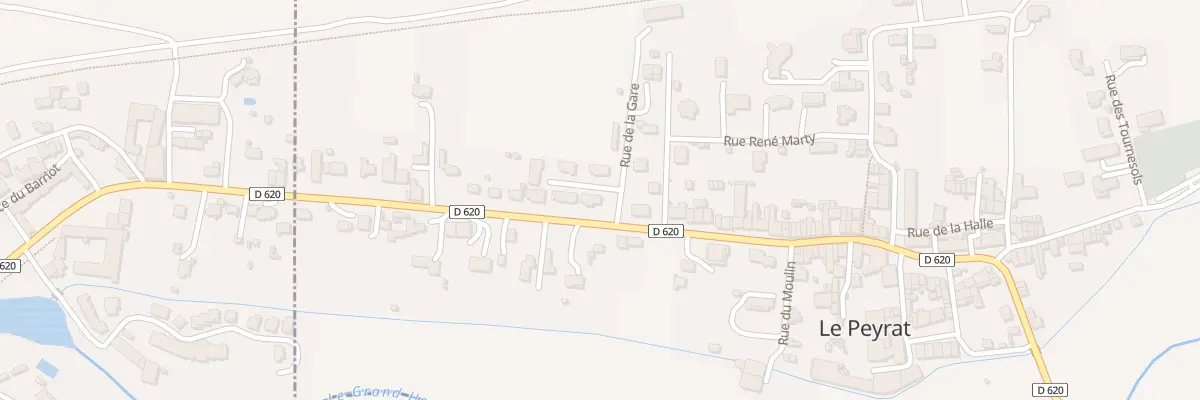 Plan du 2 Rue du 11 Novembre 1918 au Peyrat