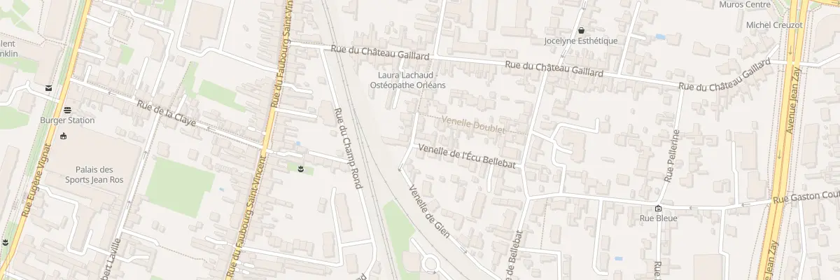 Plan du 22 Ven de l’Ecu Bellebat à Orléans