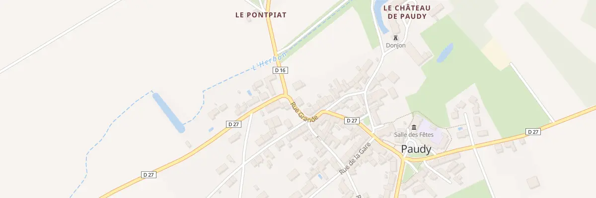 Plan du 5087 Le Bourg à Paudy