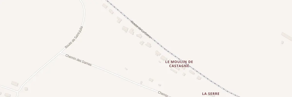 Plan du 1405 Rte de La Serre à Puéchoursi