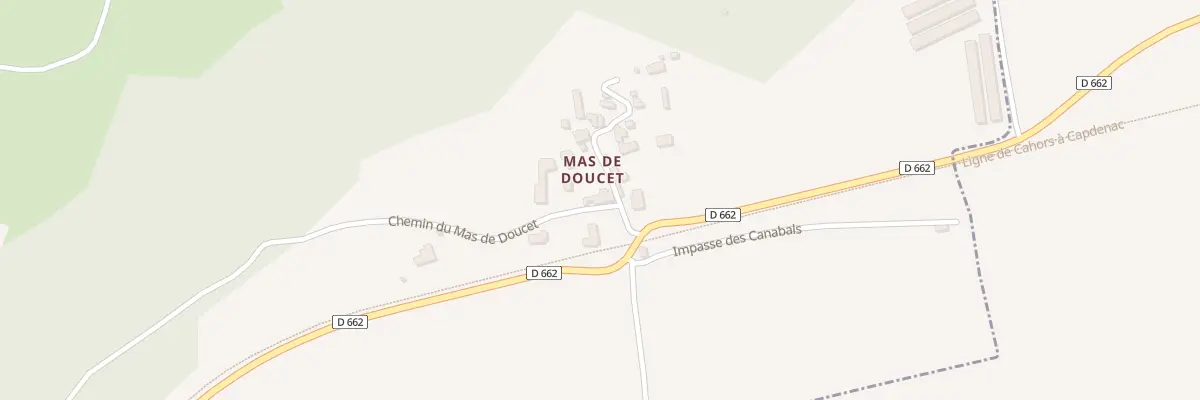 Plan du 14 Chem du Mas de Doucet à Montbrun