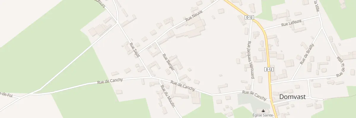 Plan du 2 Rue du Berger à Domvast