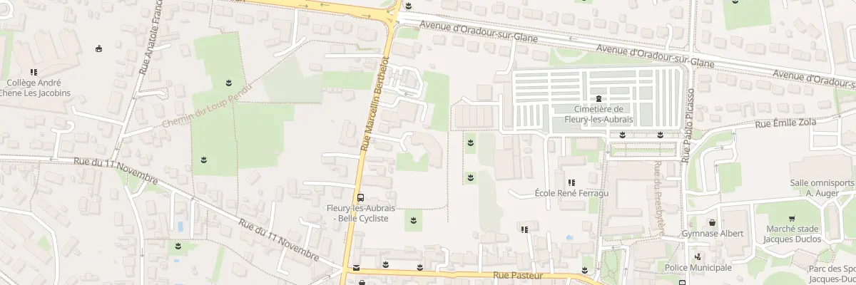 Plan du 178B Rue Marcelin Berthelot à Fleury-les-Aubrais