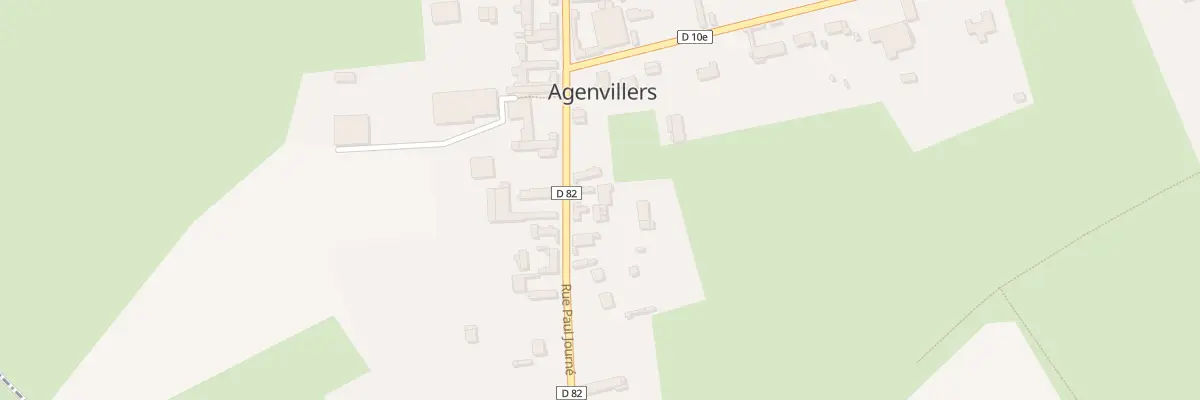 Plan du 5042 Rue Paul Journé à Agenvillers