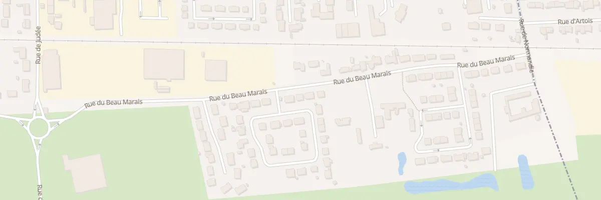 Plan du 2080 Rue du Beau Marais à Calais