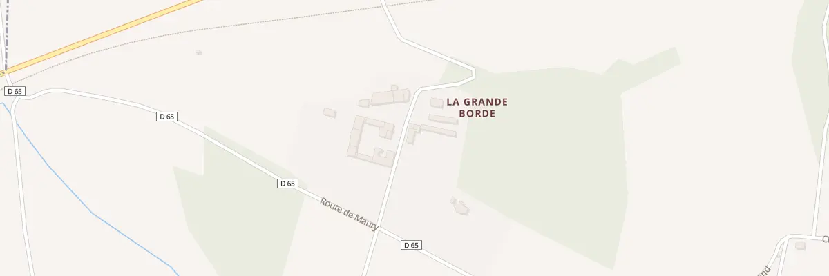 Plan du 1 Grand Bordes à Roumengoux