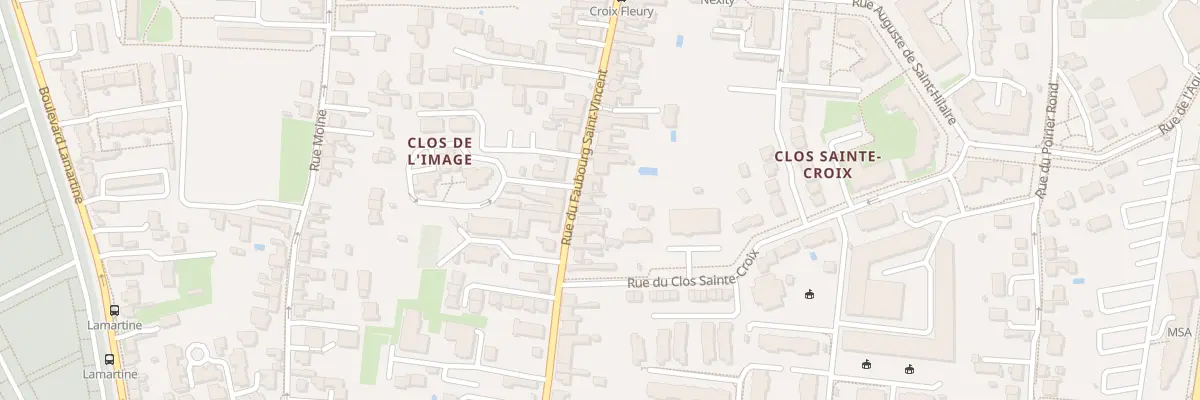 Plan du 244 Rue du Faubourg Saint-Vincent à Orléans