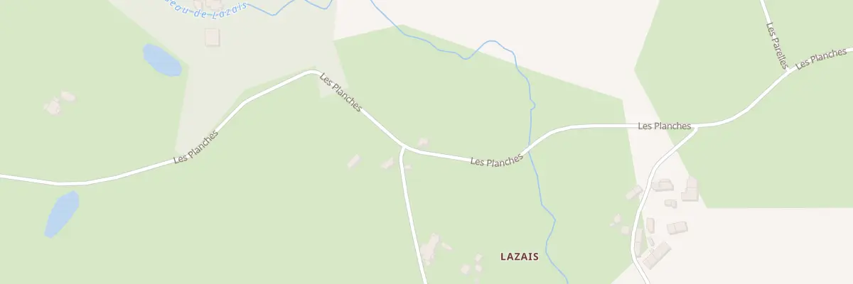 Plan du 2 Lazais à Crevant