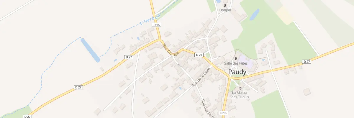 Plan du 5051 Le Bourg à Paudy