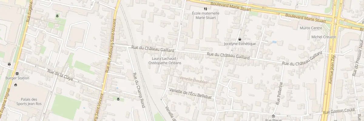 Plan du 22 Rue du Château Gaillard à Orléans