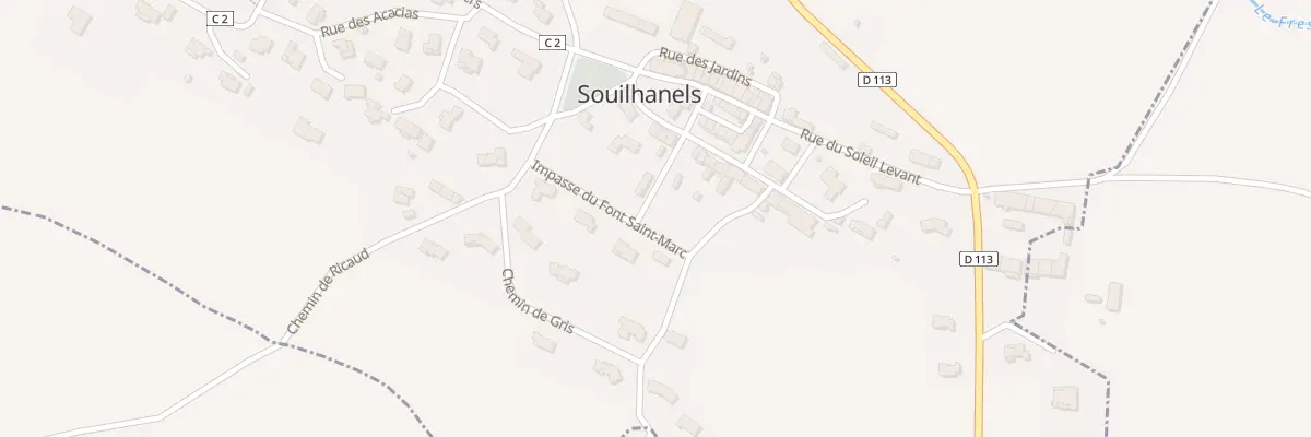 Plan du 5 Rue du Font Saint Marc à Souilhanels