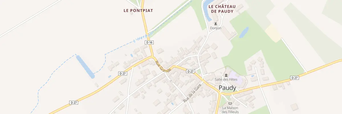 Plan du 5082 Le Bourg à Paudy