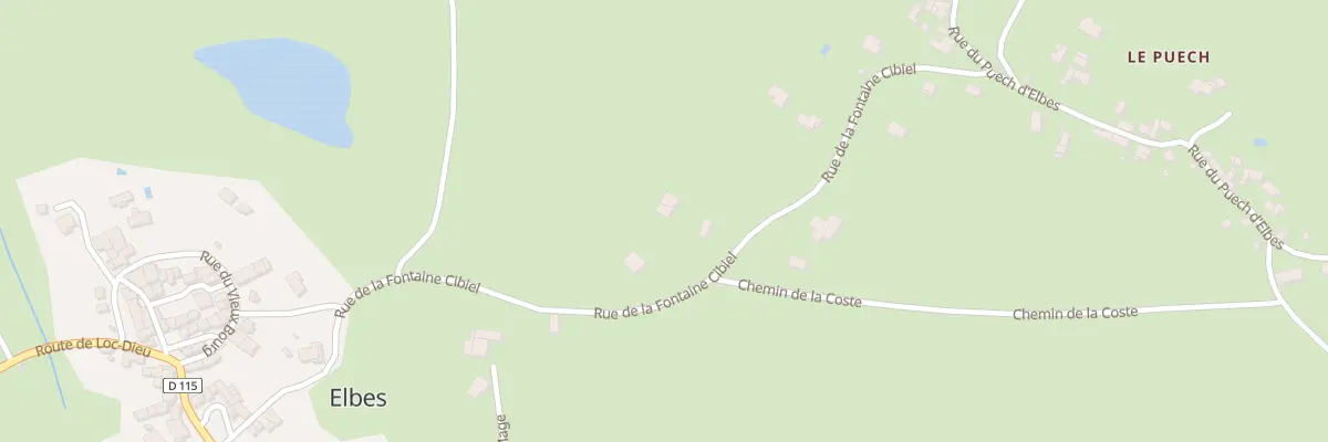 Plan du 5522 La Coste à Martiel