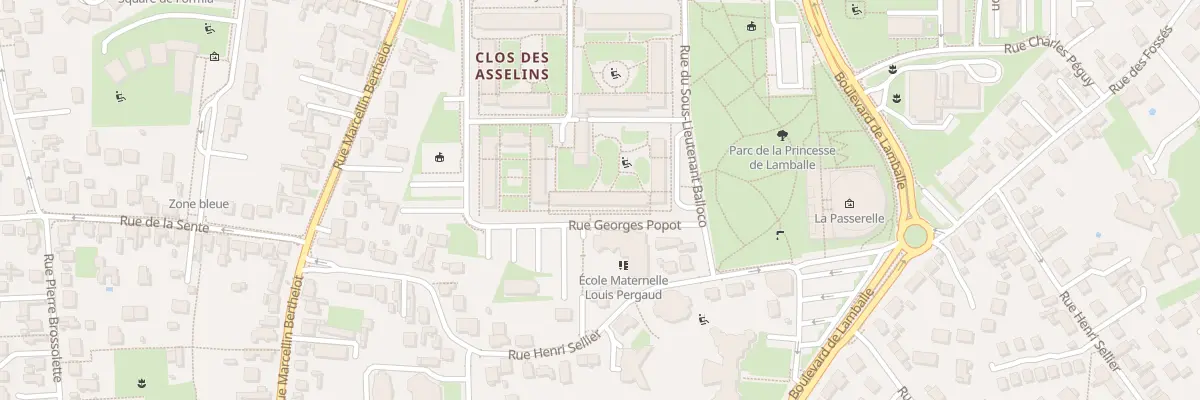 Plan du 8 Rue Georges Popot à Fleury-les-Aubrais