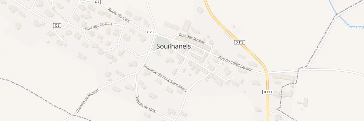 Plan du 23 Le Village à Souilhanels