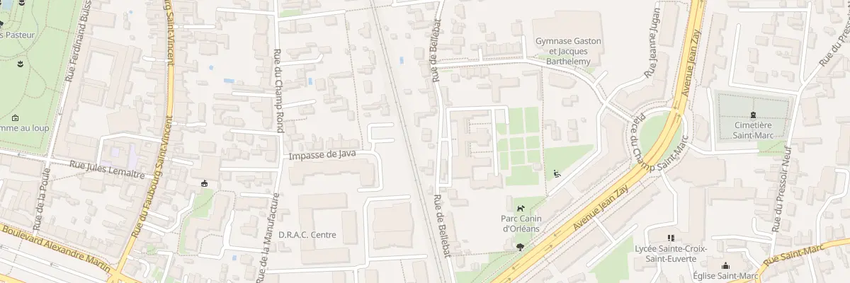 Plan du 5 Rue de Bellebat à Orléans