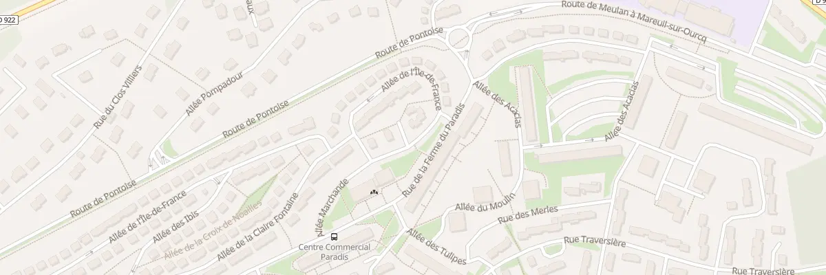 Plan du 1 Sq des Neuf Arpents à Meulan-en-Yvelines