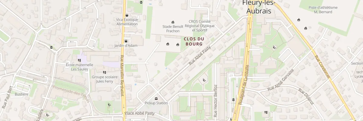 Plan du 22 Rue Abbé Pasty à Fleury-les-Aubrais