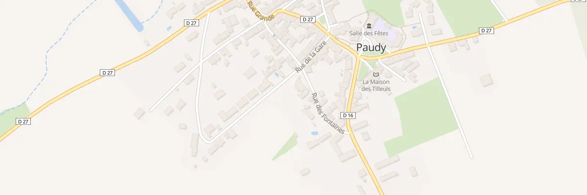Plan du 5033 Le Bourg à Paudy