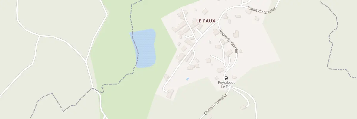 Plan du 9 Le Faux à Peyrabout